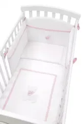 Комплект постельного белья Erbesi Dudu 3 предмета White/Rosa