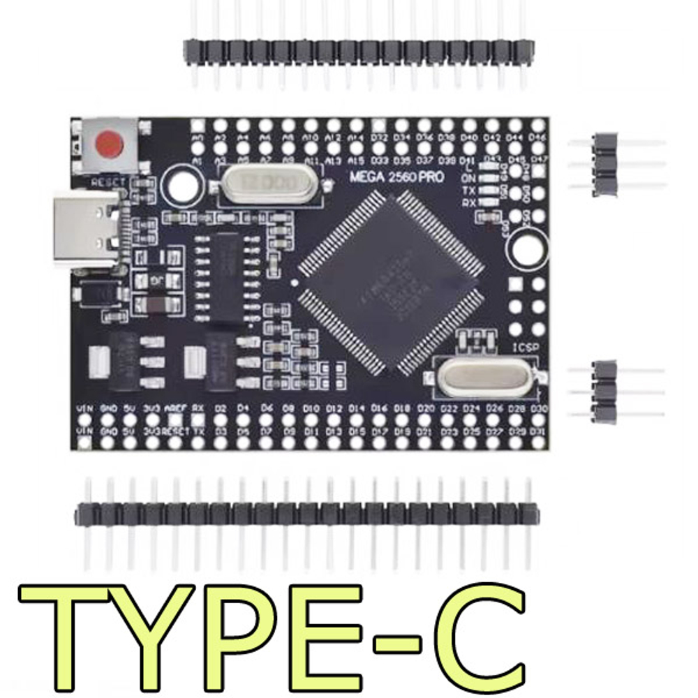 Плата Arduino Mega2560 Pro (CH340G)/TYPE-C