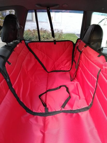 Автогамак "Премиум Трансформер 6-слойный" для перевозки крупных собак до 100 кг на 1/3, 2/3 или заднем сиденье целиком (6-и слойный с ПВХ-600)