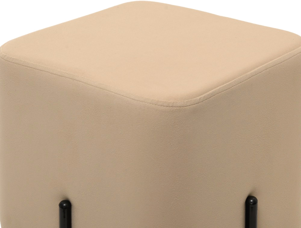 Пуф DIWO Кострома велюр, бежевый