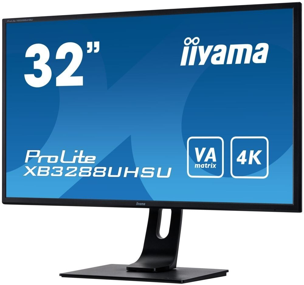Монитор Iiyama 32;; ProLite XB3288UHSU-B1 3840x2160 VA LED 75Гц 3ms FreeSync HDMI DisplayPort