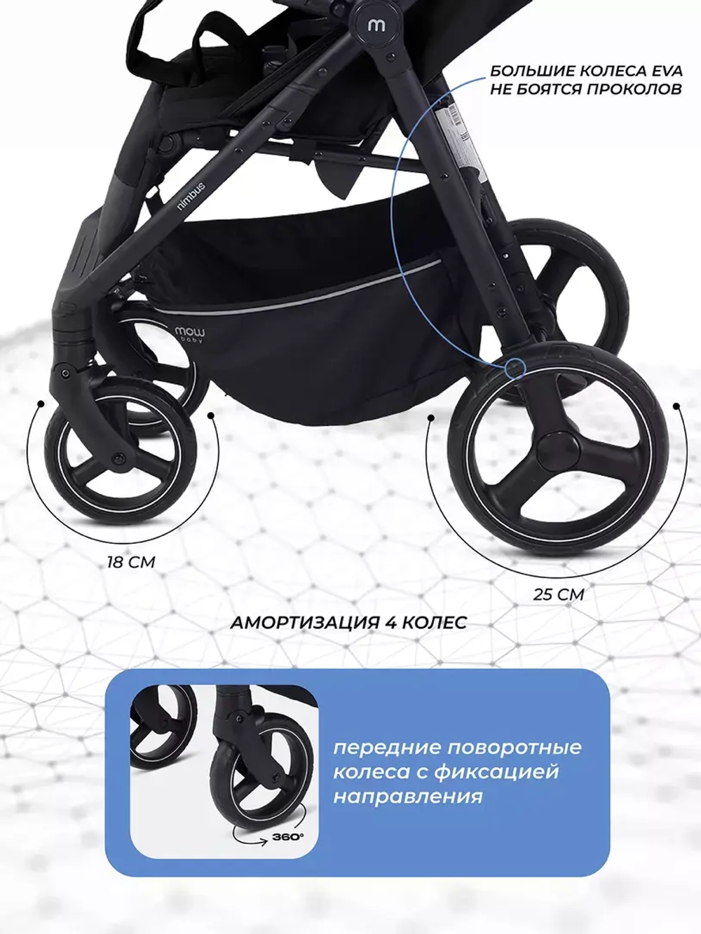 Коляска детская MOWBaby "NIMBUS" MB103