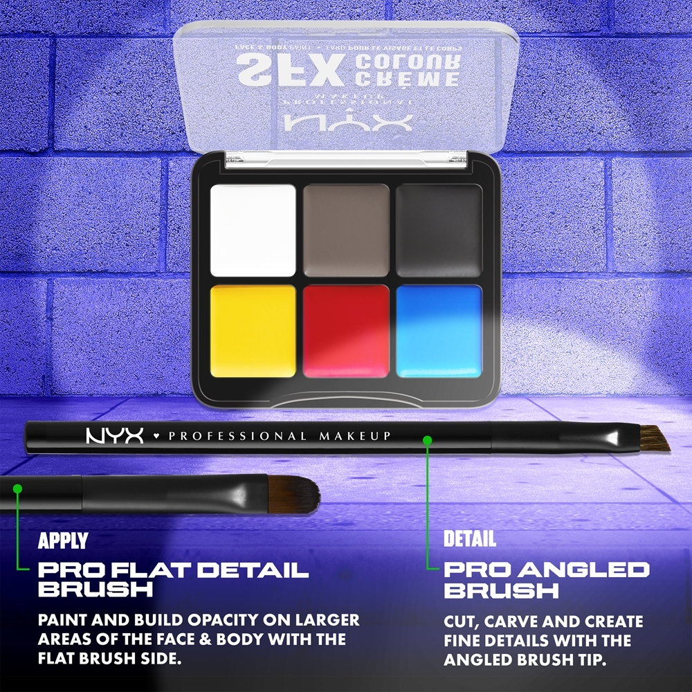 NYX Professional Makeup Halloween SFX Paints - Многофункциональная палитра для тела и лица, 6 g