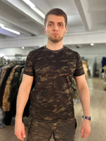 Футболка чёрный мультикам