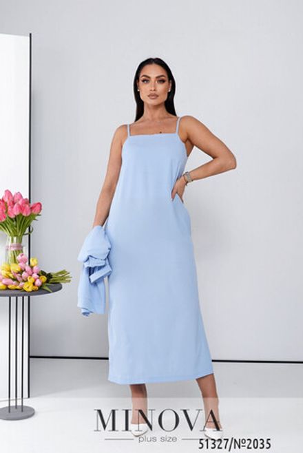 Костюм 2035-голубой Minova Фото 2