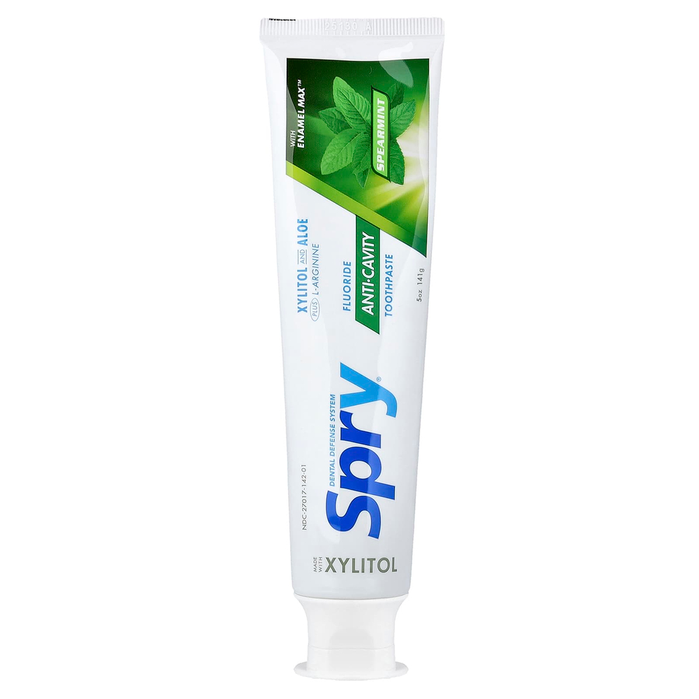 Xlear, Spry®, зубная паста против кариеса, с фторидом, мята, 141 г (5 унций)