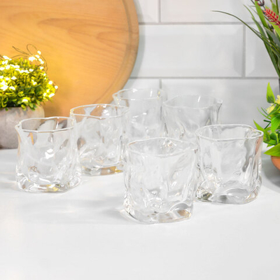 Набор стаканов 6шт 190мл, d7,7см, h7,5см (низкие), SK008