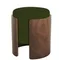 Пуф Lagom (зеленый, орех)