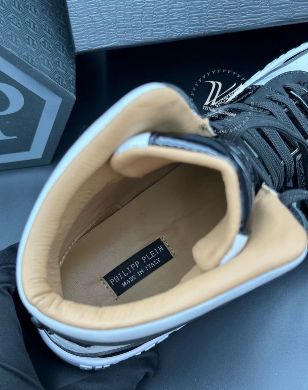 Кроссовки Hi-Top Philipp Plein Notorious Skull