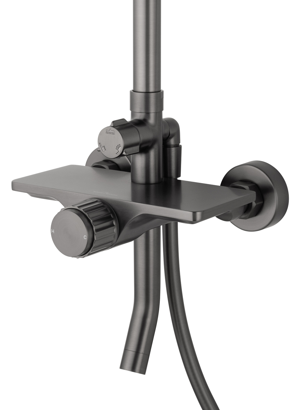 Душевая система WONZON & WOGHAND CLICK, Темный графит (WW-N3S962-BGG)