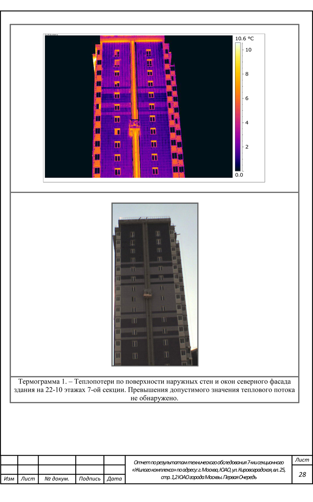 Выборочное тепловизионное обследование ограждающих конструкций жилых зданий (окон, кровель, стен, дверей, внешней части фундамента), руб/снимок