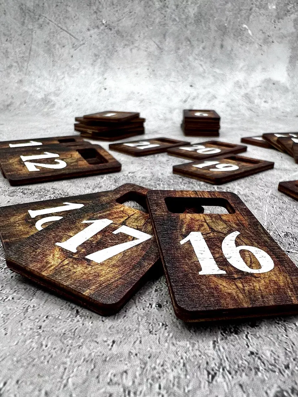 Номерки для гардероба 3х5 см