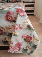 Покрывало гобеленовое Акварельные пионы 1,5-спальный (150х200)