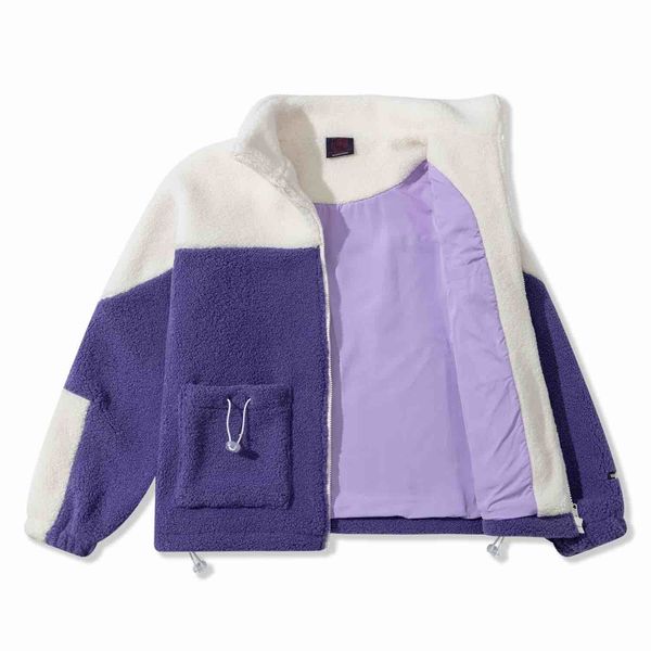 Куртка Furry Big Logo HTF белая/фиолетовая - фото 3