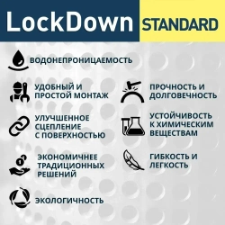Профилированная мембрана Planter LockDown Standard 1Х20М (550 г/кв.м)
