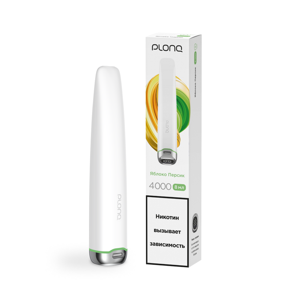 Plonq Plus Pro - Apple Peach (Яблоко-Персик) 4000 затяжек