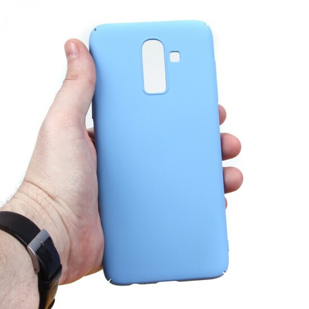 Панель матовая Soft Touch для Samsung Galaxy J8 (2018), 010659 Светло-серый