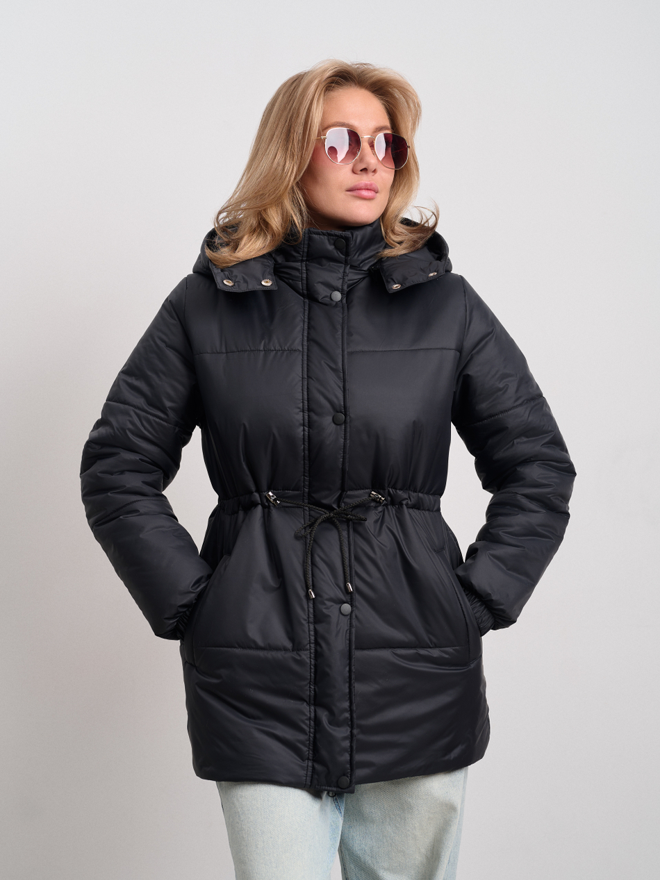 Парка женская демисезонная "Воздух" черный