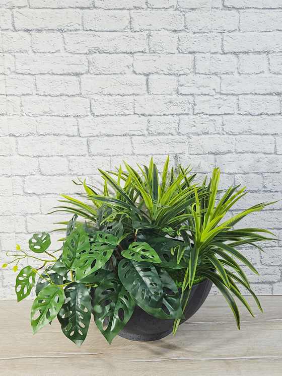 Зелень искусственная 60см для декора в кашпо лофт