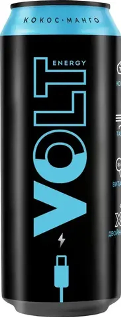 Энергетический напиток Volt Energy со вкусом Кокоса и Манго, 0,45 л