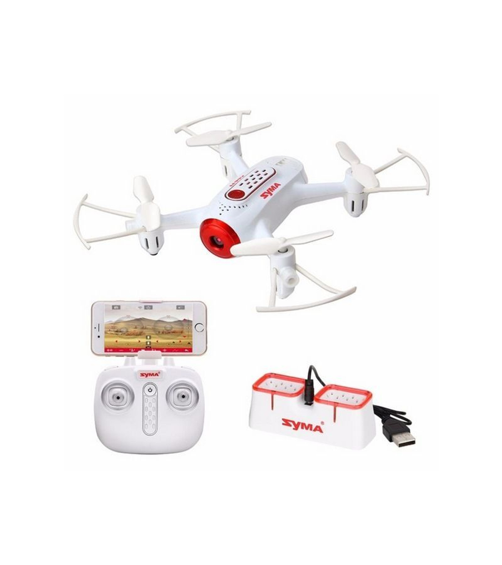 Р/У квадрокоптер Syma X22W-1 с FPV трансляцией Wi-Fi, камера 0,3 Мп, 2.4G RTF