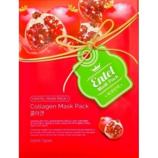 Тканевая маска с экстрактом граната и коллагена ENTEL Collagen Mask Pack