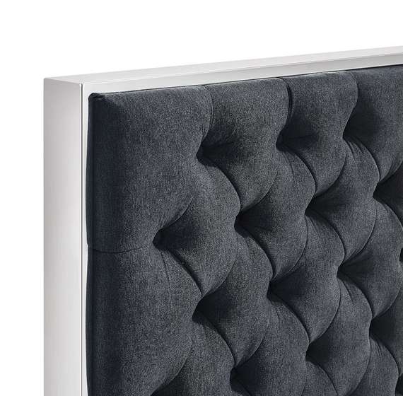 Кровать Dalsa 160х200 см, темно-серая