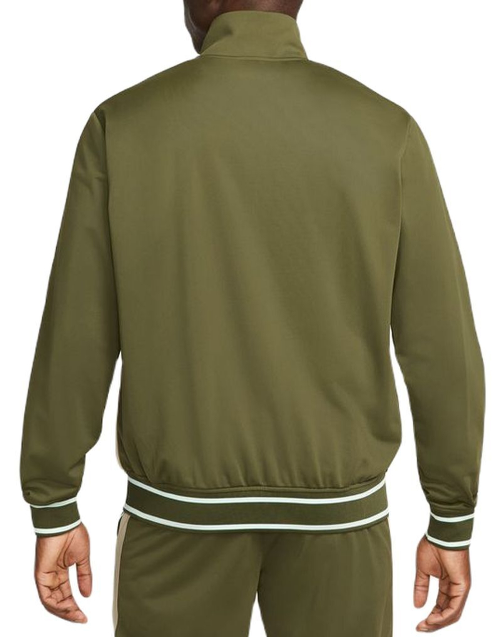 Мужская теннисная кофта Nike Court Heritage Suit Jacket - rough green/seasame/mint foam