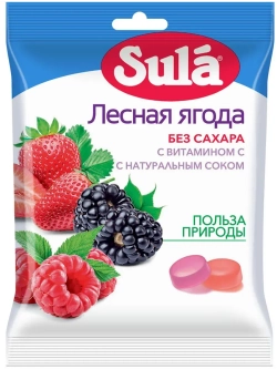 Леденцы без сахара Лесная Ягода 60 г * 3 шт