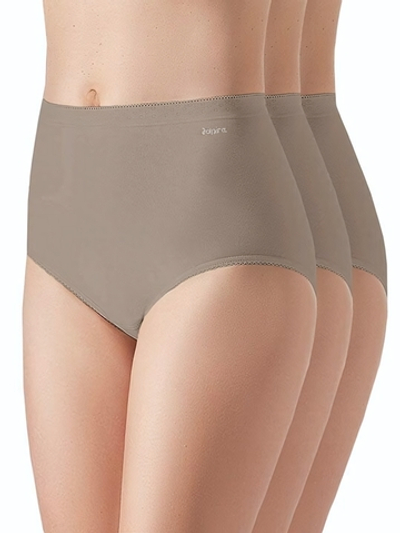 Набор из 3 высоких трусиков-слипов Esencial (Размер: M) (Цвет: кофейный)