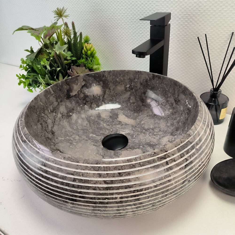 Раковина из мрамора Donut Grey Allur DM-62924 45*45*15 134