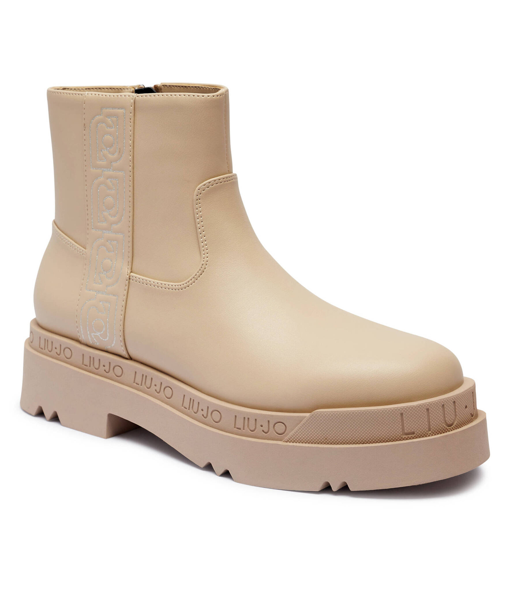 Кожаные ботильоны LOVE 52 Liu Jo - бежевый(SF4051 EX174)