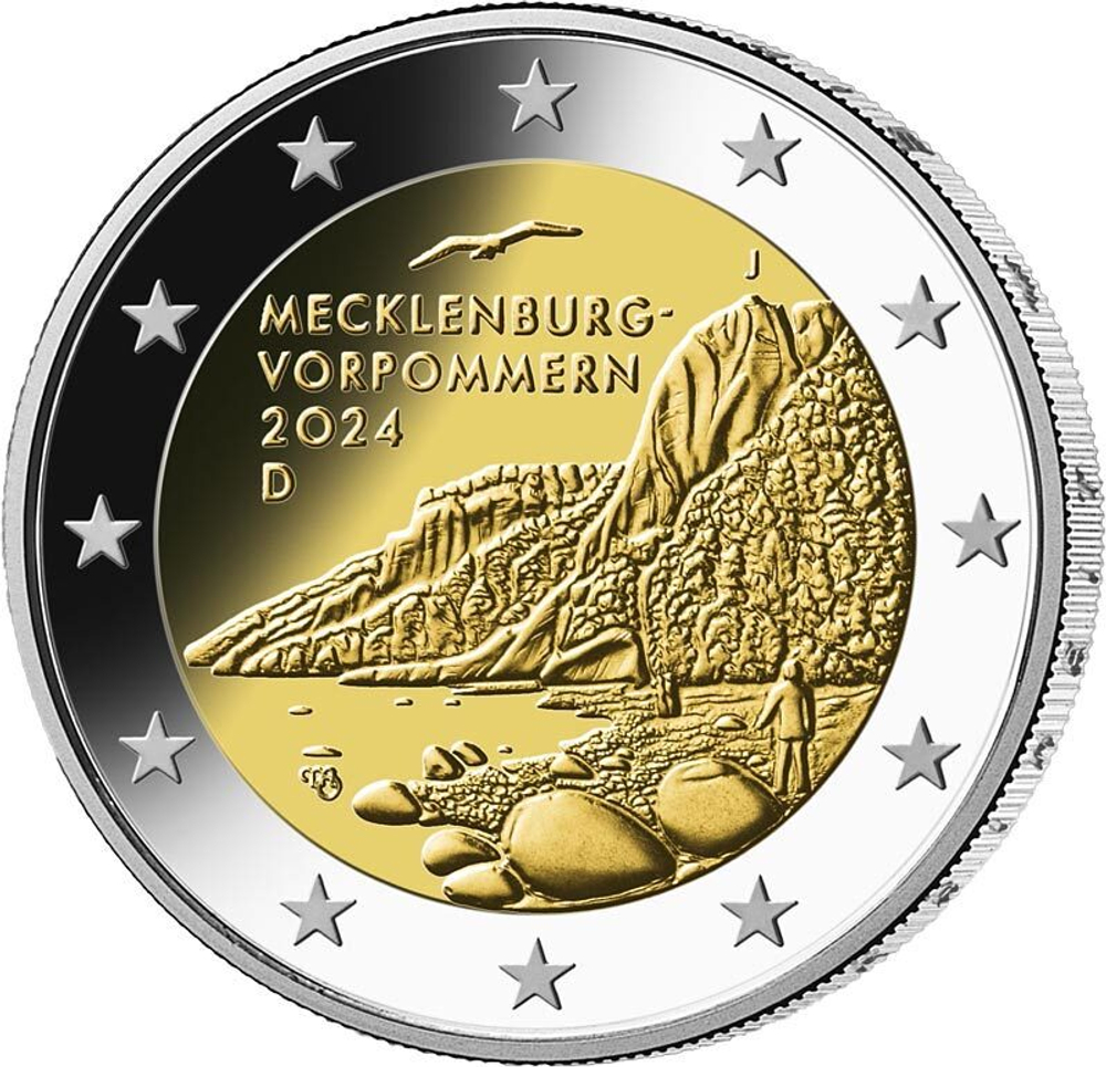 Germany 2 Euro 2024 - Mecklenburg-Vorpommern "Königsstuhl" (D: Munich)
