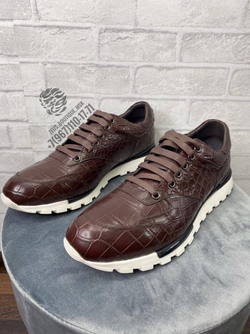 Кроссовки Stefano Ricci из кожи крокодила