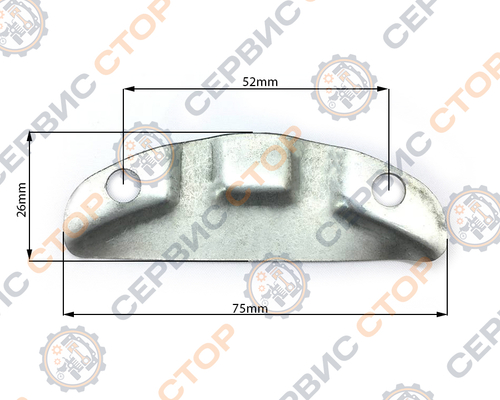 Прижимная пластина подшипника коленвала двигателя R180/180N