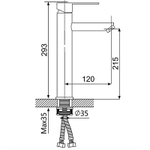 Смеситель для раковины Oute T401 T40101-1