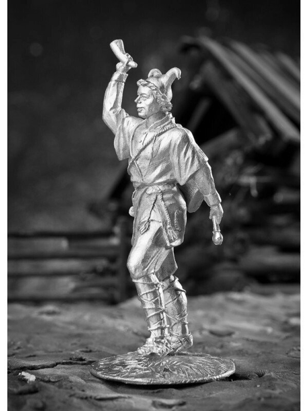 Оловянная фигурка Скоморох
