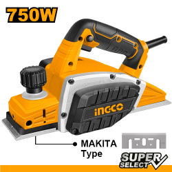 Электрорубанок 750 Вт INDUSTRIAL, кор