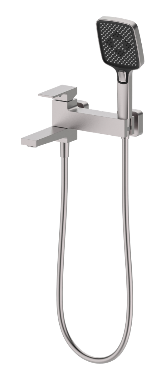 Смеситель для ванны V393531-N однорычажный латунный с коротким поворотным изливом, сатин