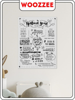 Постер "Правила дома" серый фон