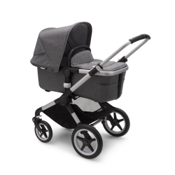 Коляска 2 в 1 Bugaboo Fox 2 Alu/Grey Melange-Grey Melange, стальной/серый меланж