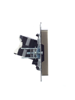 BRITE Розетка компьютерная RJ45 кат.5E РК10-БрШ шампань IEK