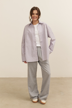 Рубашка 07, фиолетовая