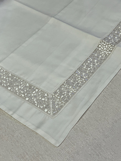 Постельное белье 2 спальное евро Emozioni Italiane Double шампань/белое