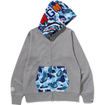 A Bathing Ape Bathing Ape Ss26 Sweatshirts Cotton Moderate No Fleece Lined Zip Closure 0zxswm301151q серый