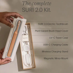 SURI Электрическая зубная щетка 2.0 Sonic Electric Toothbrush with UV Cleaning Travel Case, Sunset Bloom