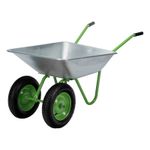 Тачка садовая, 2-х колесная, грузоподъемность 120 кг, объем 65 л Сибртех, 689135