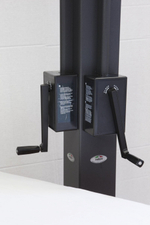 Зонт профессиональный двухкупольный 3х6 м Scolaro Alu Double Dark, антрацит, слоновая кость