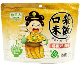 Рис быстрого приготовления КУРИЦА С ЗЕЛЕНЫМ перцем (ЖЕЛТЫЙ) 155г