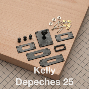 Kelly Depeches 25 // Комплект фурнитуры из нержавеющей стали, цвет черный матовый, с логотипом